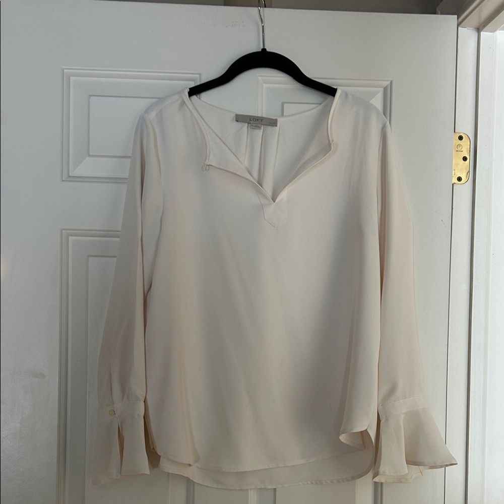 LOFT Soft Cream Blouse